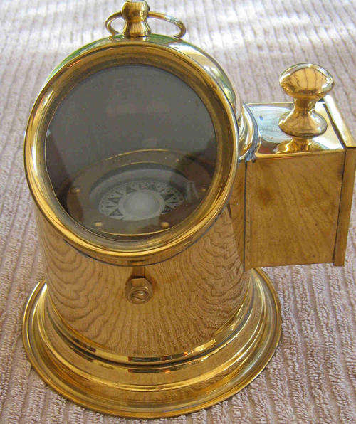 Binnnacle soild brass compass