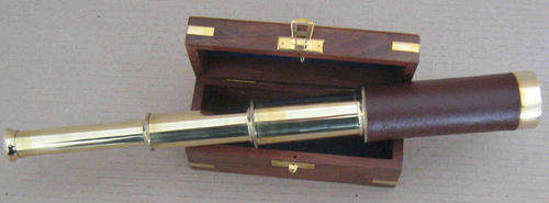 telescope in Rose wood box