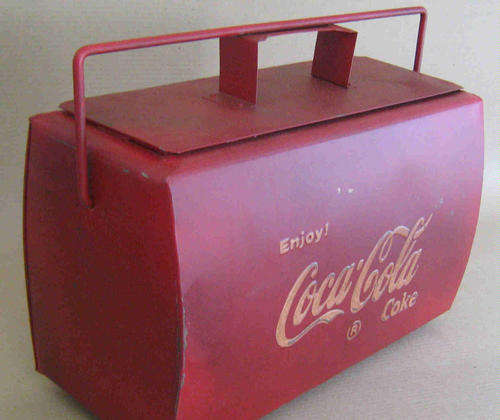 Coca-Cola metal cooler box