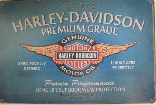 Harley Davidson vintage style metal sign.