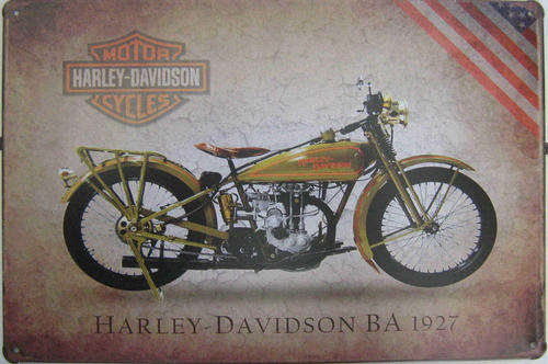 Harley Davidson vintage style metal sign.