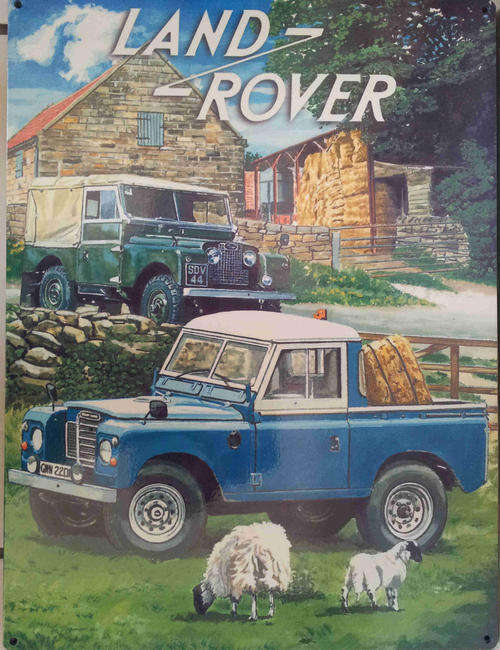 Land Rover.Defender metal sign