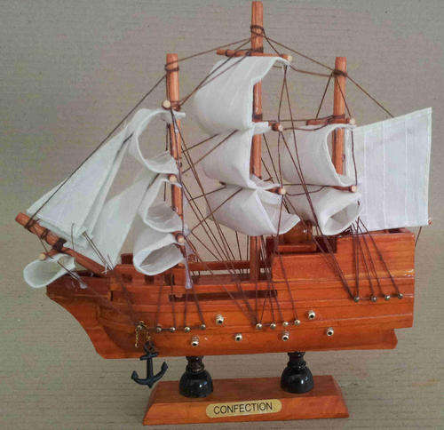 Wooden sailing ship, model wood ship, great detail.                          bd11