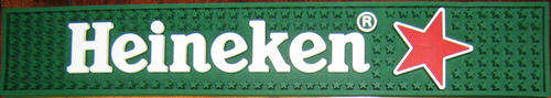 Heineken bar mat /wet stop PVC hedgehog                                         bw6