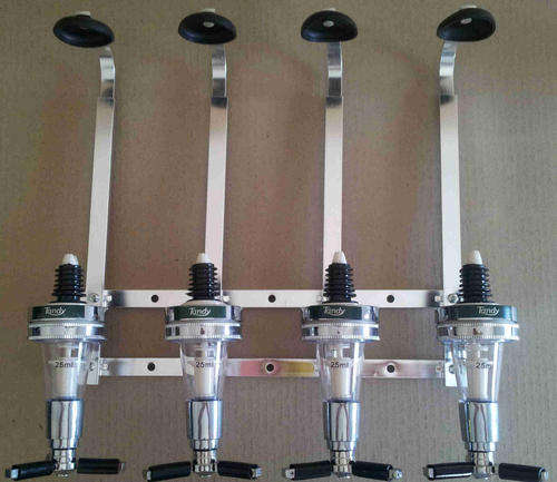 Set Four units optic spirit dispenser. Asized commercial quality            bw1