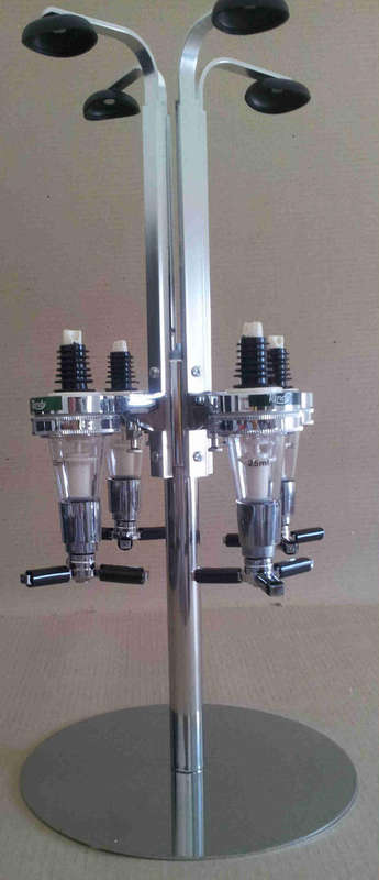 Set Four units optic spirit Rotary dispenser                                               bw1.
