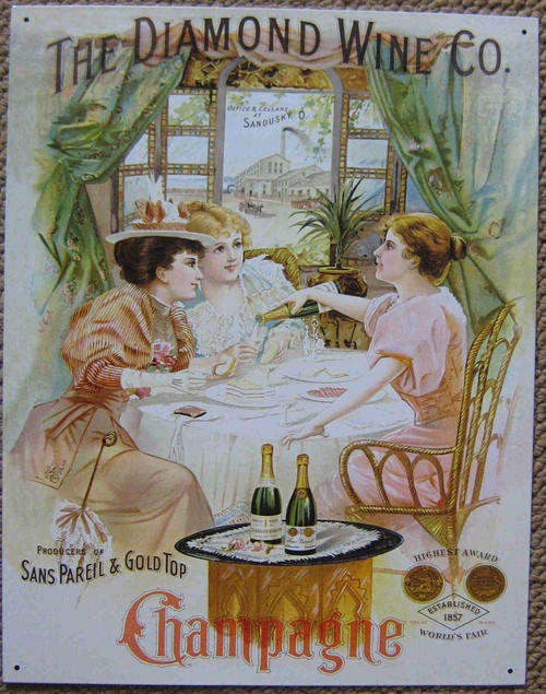 The Diamond Wine Co. Metal sign                                                  mt9