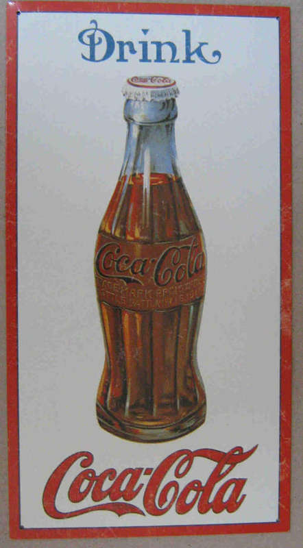 Coca-Cola metal sign                                                                            mt10