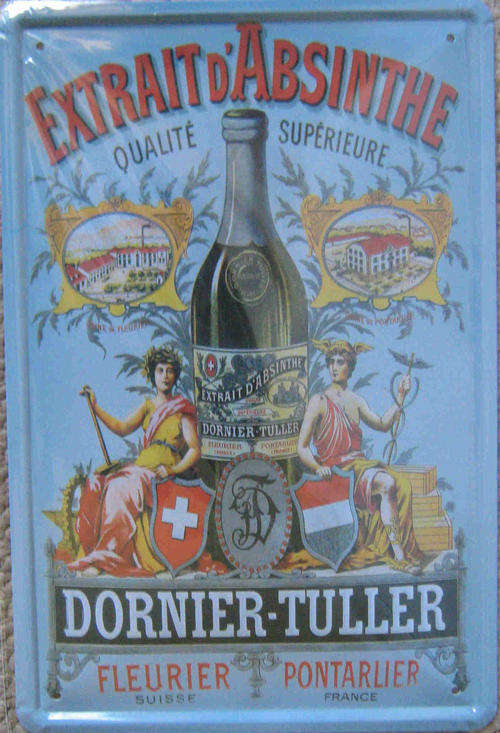 Absinthe. metal sign                                  mt4