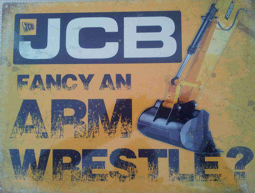 JCB metal sign                            mt35