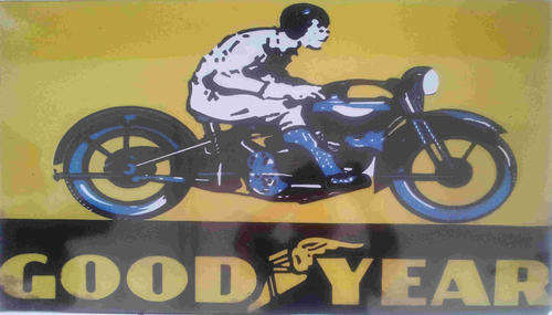 Good Year tires BIG metal sign. 68 x 40cm