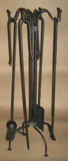 Fireplace companion. Econo set 5 pieces.                                                fp2