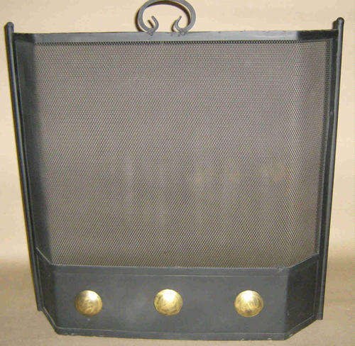 Fireplace. Gothic fire screen wrought iron. cm                                fp3