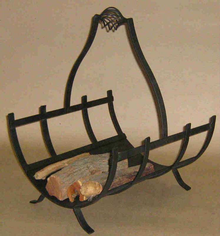 Fireplace. Log basket