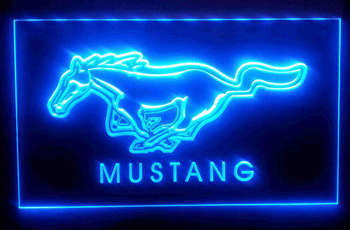 Mustang Neon Bar sign 220v                                                   bd2