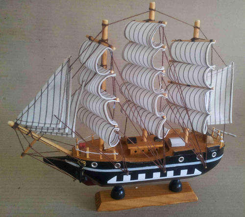 Wooden model sailing ship, model wood boat, great detail.                     bd11
