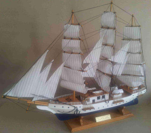 Ship ,Danmark. Model wood ship, great detail.                                bd11