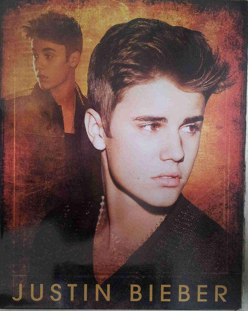Justin Bieber metal sign                                                   mt28
