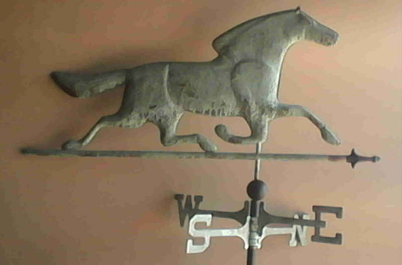 Weathervane horse. copper, brass and iron              gd1