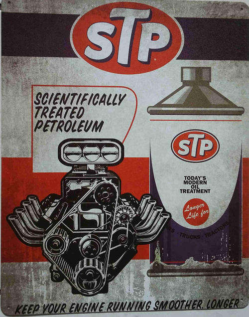 STP distressed vintage style metal sign                         mt31