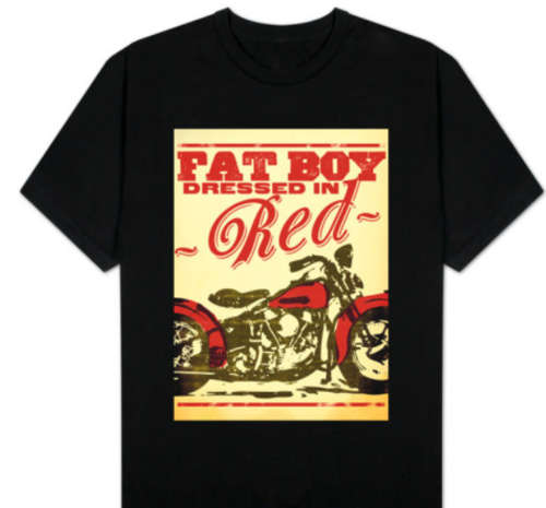 Harley Davidson Fat Boy T-shirt X large American size. 100% cotton                      mt40
