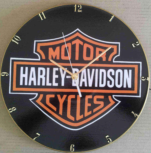 Harley Davidson vinyl clock                                                            clk2