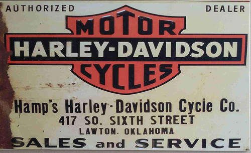 Harley Davidson BIG. Distressed  metal sign. 73 x 42cm               mt36