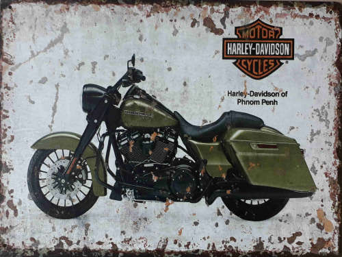 Harley-Davidson of phnom penh metal sign
