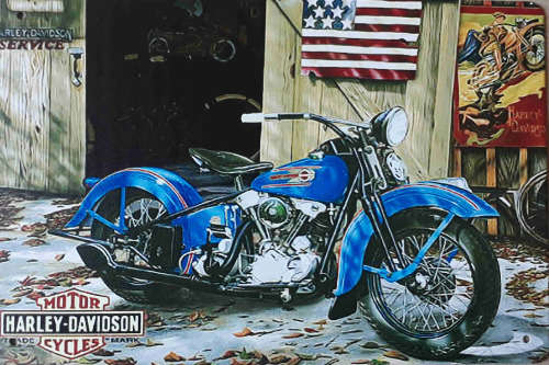 Harley-Davidson metal sign