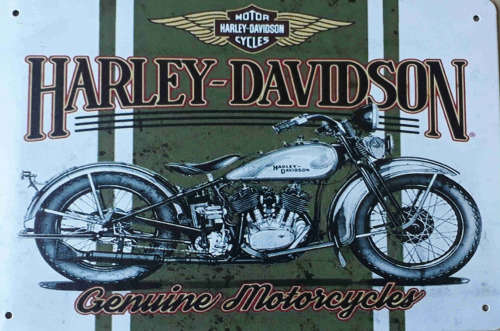 Harley-Davidson, genuine motorcycles metal sign