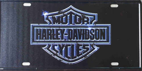 Harley-Davidson metal sign license plate