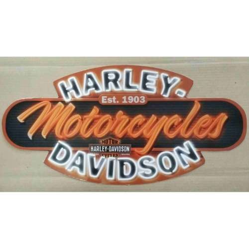 Harley-Davidson motor cycles metal sign.