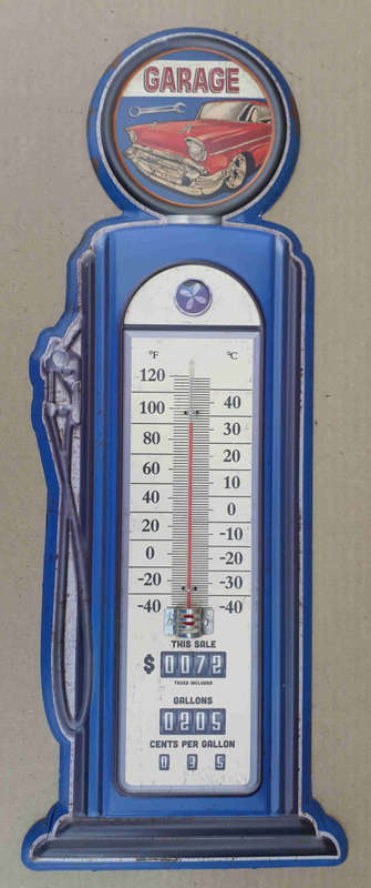 Garage metal Thermometer