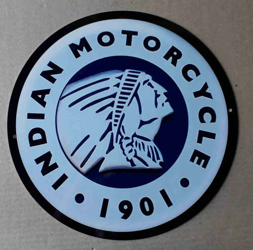 Indian Motorcycle 1901 Aluminium sign From UK.