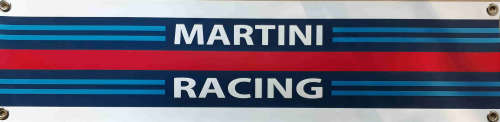 Martini racing. 550 GSM waterproof pvc banner from England.