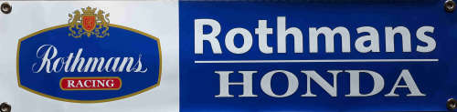 Rothmans. 550 GSM waterproof pvc banner from England.