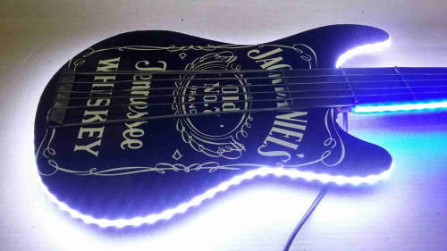 Jack Daniel's Guitar ,illuminated wall decor.