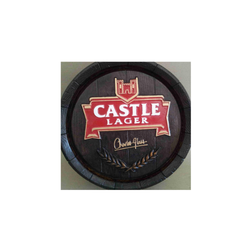 Castle Lager barrel end
