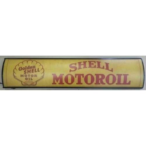 Shell golden motor oil. Pub,bar, man cave,  advert light box . LED.
