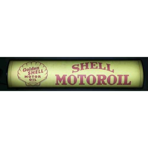 Shell golden motor oil. Pub,bar, man cave,  advert light box . LED.