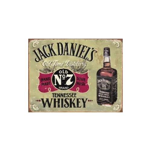 Jack Daniel's OLD NO.7 brand,distressed,retro tin sign.