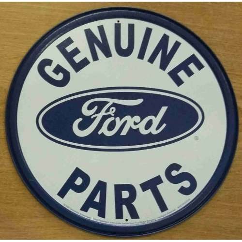 Genuine ford parts metal sign 30cm diameter