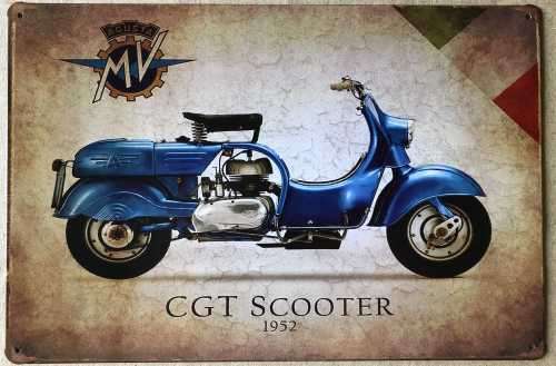CGT Scooter 1952 metal sign