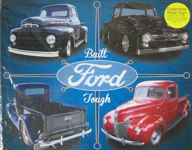 Ford F 100 truck  metal sign