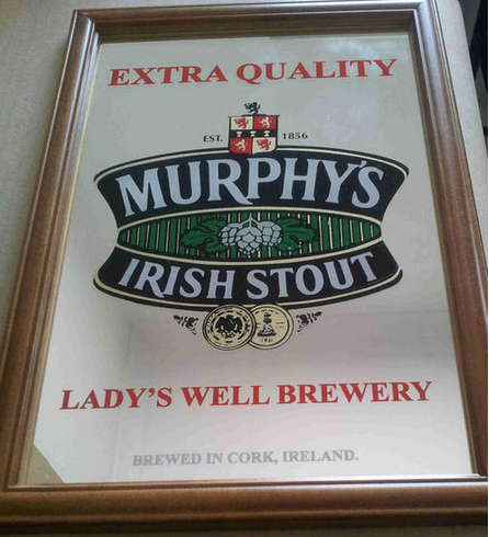 Murphy`s pub / bar mirror.