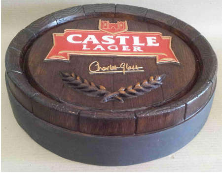 Castle Lager  barrel end