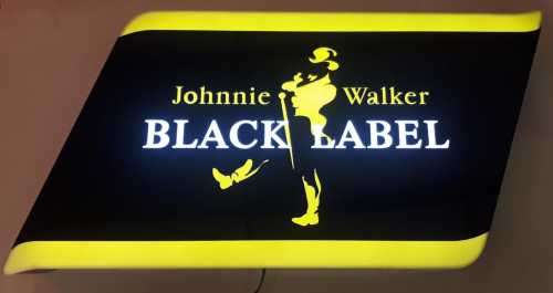 Johnnie Walker Black Label pub light. 220v LED