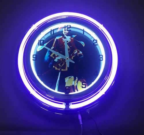 Captain Morgan double neon clock. 220V