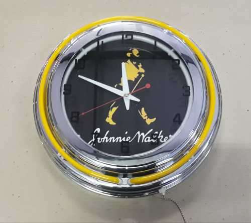 Johnnie Walker double neon clock. 220V