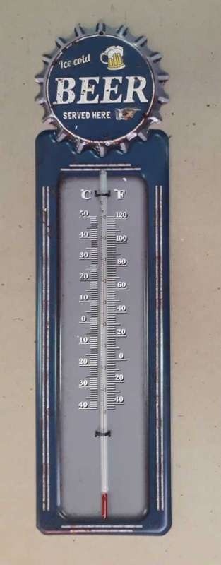 Beer metal Thermometer